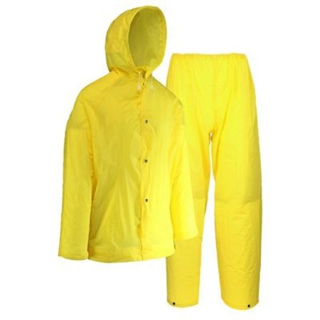 SAFETY WORKS Xl 2Pc Yel Rain Suit 44110/XL